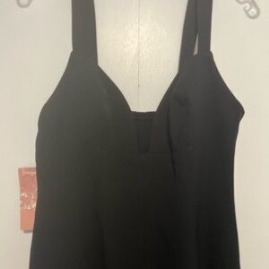 BHLDN Black Midi Cocktail Dress